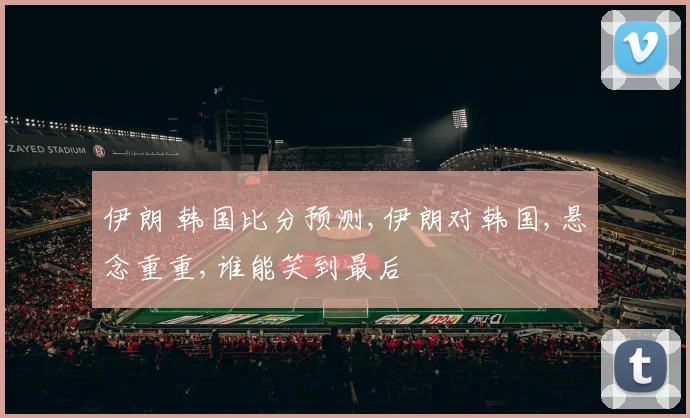伊朗 韩国比分预测,伊朗对韩国,悬念重重,谁能笑到最后